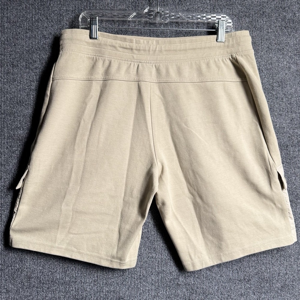 Kyodan Cargo Shorts L Beige Mixed Media Zip Pockets Drawstring Gorpcore Utility - Picture 4 of 9